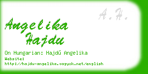 angelika hajdu business card